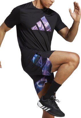 Men's D4M Moisture-Wicking Hiit Training Shorts - Black/ Fuchsia