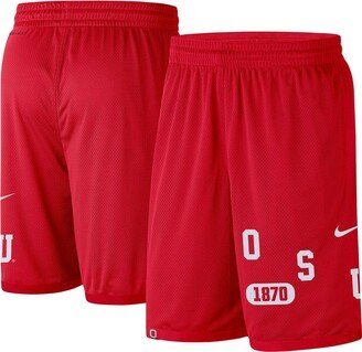 Men's Scarlet Ohio State Buckeyes Wordmark Performance Shorts