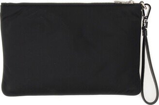 Pouch With Rubberized Logo