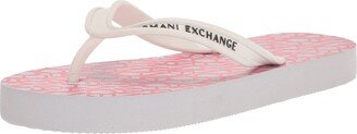 A|X Armani Exchange Women's Cooper Double Sole Flip Flops