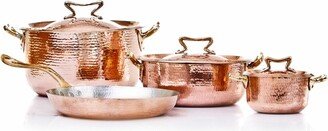 Copper Cookware 7-Pcs Set W Standard Lid