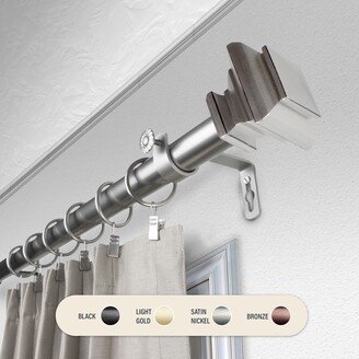 InStyleDesign Tild 1 inch Diameter Adjustable Curtain Rod