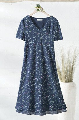 Women's Flights of Flora Dress - Midnight Navy Multi - PS - Petite Size