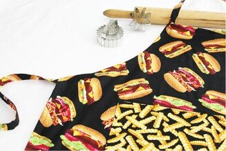 Hamburger & French Fry Adult Apron - Ready To Ship