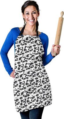 Shark Pattern Apron - Printed Cute Print Custom With Name/Monogram Perfect Gift For Lover