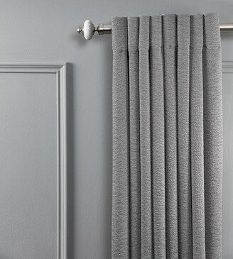 Linen Avenue (LIO9R) Linen Avenue Satin Nickel Double Window Curtain Rod Set