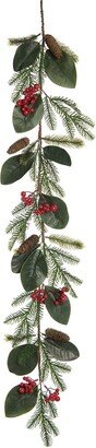 Artificial 58In Christmas Holiday Berry Artificial Garland