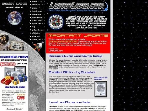 Lunarlandowner.com Promo Codes & Coupons