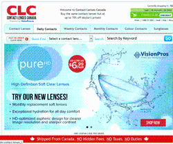 Contact Lenses Canada Promo Codes & Coupons