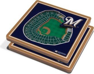 MLB Milwaukee Brewers 3D Stadium View Coaster