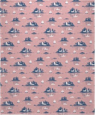 Fleece Photo Blankets: Maine Islands - Pink Blanket, Sherpa, 50X60, Pink