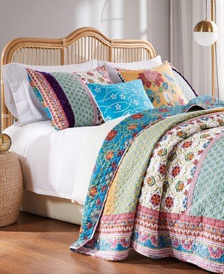 Thalia Cotton Reversible 5 Piece Quilt Set, King