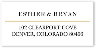 Wedding Address Labels: Simply Adorned Address Label, White, Address Label, Matte