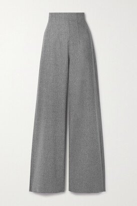 Venas Wool-blend Wide-leg Pants - Gray