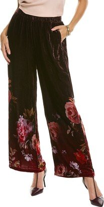 Coralie Silk-Blend Wide Leg Pant