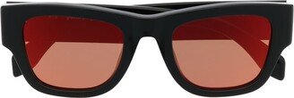 Logo-Print Square-Frame Sunglasses-AC