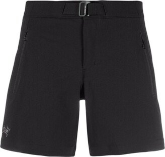 Gamma logo-embroidered shorts