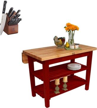 KIB03 48x38 Butcher Block & Henckels Knife Set