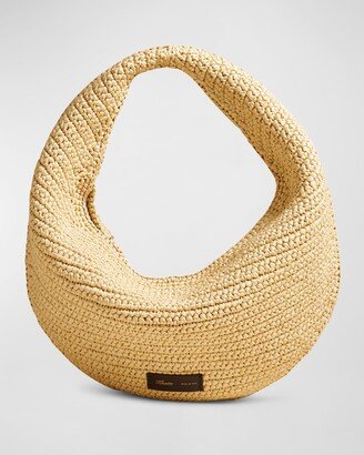 Olivia Medium Raffia Hobo Bag