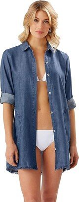 Boyfriend Shirt (Chambray) Women's Swimwear