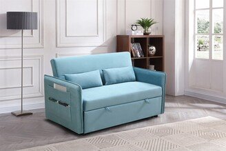 TONWIN Pull Out Sofa Bed, Adjustable Pull Out Bed Lounge Chair,Pocket, Pillow