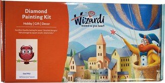 Crafting Spark Diamond Painting Kit Wizardi Owl Phil WD250 7.9 x 11.8 inches