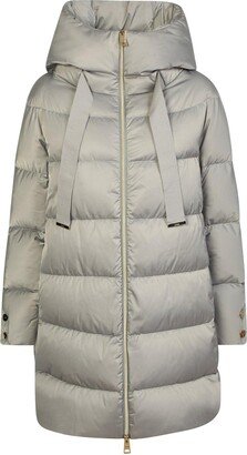 Zip Padded Down Coat-AA