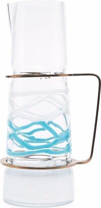 Two-Tone Glass Decanter