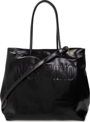 Leather Shopper Bag - Black