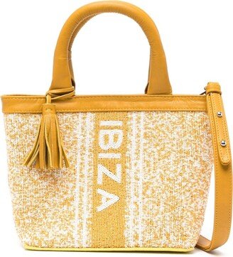 DE SIENA SHOES Ibiza bead-embellished tote bag