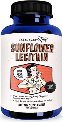 Legendairy Milk Organic Sunflower Lecithin - Organic Sunflower Lecithin - 200ct