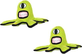 Tuffy Alien Green, 2-Pack Dog Toys