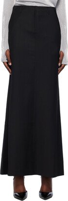 lesugiatelier Black Tailored Maxi Skirt