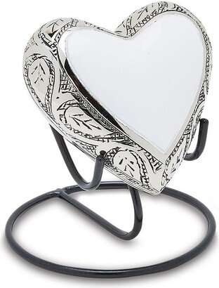 Grecian White Keepsake Heart