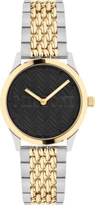 Women's Zigzag Lover Two-Tone Stainless Steel Bracelet Watch 34mm