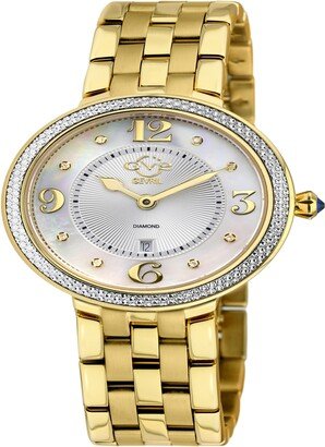 Women's Verona Swiss Quartz Gold-Tone Stainless Steel Bracelet Watch 37mm