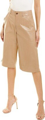 Deniz Leather Bermuda Short-AC