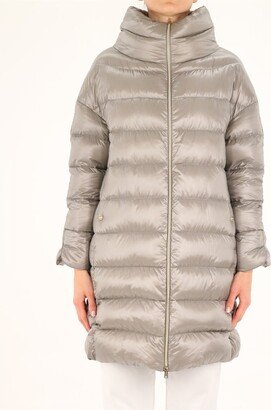 Mid-Length Down Coat-AA