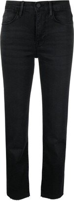 Mid-Rise Cropped Jeans-AO