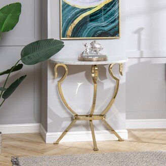 Athens 30 Half Moon Wall Console Table