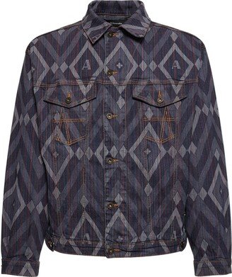 Signature printed denim jacket