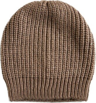 Ribbed Knitted Beanie-AA