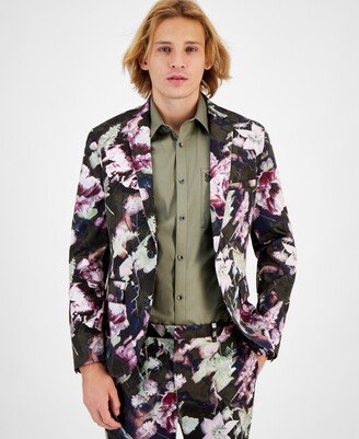 Men's Noah Slim-Fit Floral Suit Jacket, Created for Macy's