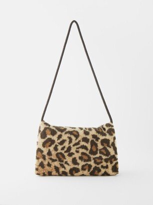 Stringed Leopard Fleece Pocket Muff