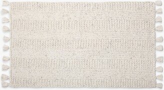 Speckled Hand-Knit Rug size 20 x 32 | Made