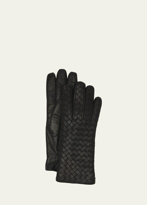 Woven Nappa Leather Gloves