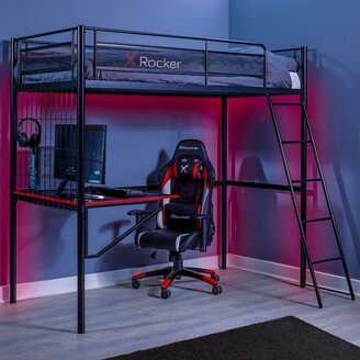 Icarus XL Gaming High Sleeper Bunk Bed Black