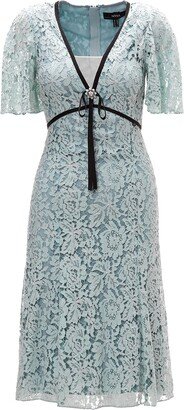 Nissa V-Neck Lace Dress