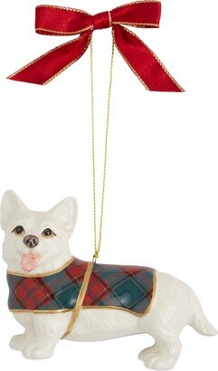 Christmas Tree Tartan Corgi Ornament