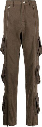 Straight-Leg Cargo Trousers-BE